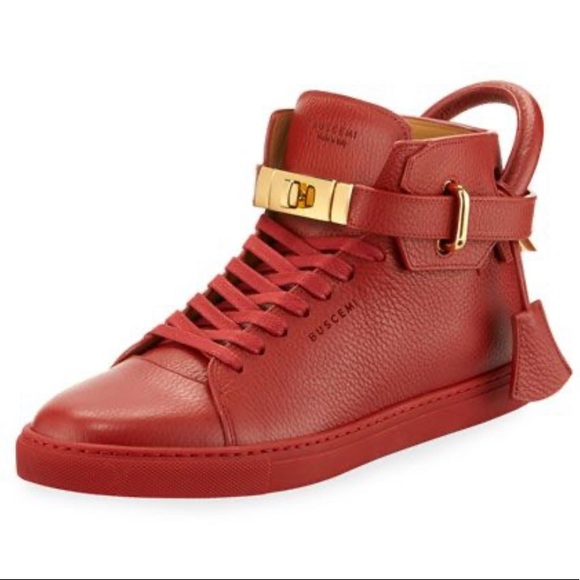 Buscemi high top lock detail sneakers Red. Authentic. - Picture 5 of 7